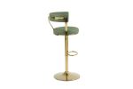 Bar Stools with Back and Footrest Counter Height Dining Chairs (1PCS/CTN)