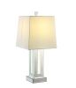 ACME Noralie Table Lamp, Mirrored & Faux Stones 40223