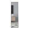 3rd generation black solid wood frame full length mirror, dressing mirror, bedroom porch, decorative mirror, clothing store, floor mounted large mirro