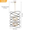 Transitional Gold/Matte Black Metal Chandelier Fixture, 8 lights, 2-Tier-Candle Ceiling Light for Living Room, Bedroom, Dining Room, Dimmable, E12, W2