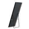 3rd generation black solid wood frame full length mirror, dressing mirror, bedroom porch, decorative mirror, clothing store, floor mounted large mirro