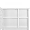 Home Over-The-Toilet Shelf Bathroom Storage Space Saver with Adjustable Shelf Collect Cabinet