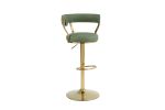 Bar Stools with Back and Footrest Counter Height Dining Chairs (1PCS/CTN)