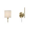 Metal Wall Sconce with Cylinder Shade, Set of 2