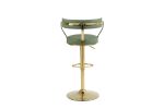 Bar Stools with Back and Footrest Counter Height Dining Chairs (1PCS/CTN)