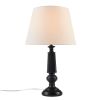 Black Faceted Table Lamp 24.25"H