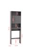 Home Bathroom Shelf Over-The-Toilet, Bathroom SpaceSaver, Bathroom, Tollilet storage cabinet, GRAY