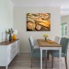 Framed Canvas Wall Art Decor Bread Painting, Still Life Bread&Wheat Painting Decoration For Restrant, Kitchen, Dining Room, Office Living Room, Bedroo