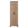 Storage Cabinet with Two Doors for Bathroom, Office, Adjustable Shelf, MDF Board, Brown