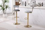 Bar Stools with Back and Footrest Counter Height Dining Chairs 2pcs/ctn