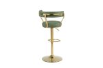 Bar Stools with Back and Footrest Counter Height Dining Chairs (1PCS/CTN)