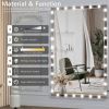 Hollywood LED Full Body Mirror with Lights Extra Large Full Length Vanity Mirror with 3 Color Mode Lights, Vertical Horizontal Hanging Aluminum Mirror