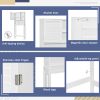 Home Over-The-Toilet Shelf Bathroom Storage Space Saver with Adjustable Shelf Collect Cabinet