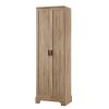 Storage Cabinet with Two Doors for Bathroom, Office, Adjustable Shelf, MDF Board, Brown