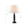 Black Faceted Table Lamp 24.25"H