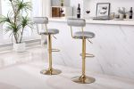 Bar Stools with Back and Footrest Counter Height Dining Chairs 2pcs/ctn