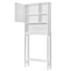 Home Over-The-Toilet Shelf Bathroom Storage Space Saver with Adjustable Shelf Collect Cabinet