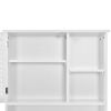 Home Over-The-Toilet Shelf Bathroom Storage Space Saver with Adjustable Shelf Collect Cabinet