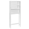 Home Over-The-Toilet Shelf Bathroom Storage Space Saver with Adjustable Shelf Collect Cabinet