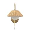 Rattan Weave Wall Sconce