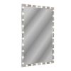 Hollywood LED Full Body Mirror with Lights Extra Large Full Length Vanity Mirror with 3 Color Mode Lights, Vertical Horizontal Hanging Aluminum Mirror