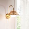 Rattan Weave Wall Sconce