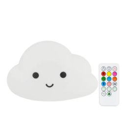 Cartoon Cloud Night Light USB Charging Bedside Bedroom Remote Control LED Wall Lamp (Option: Clouds-Charging Clapping Device-USB)