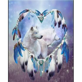 Couple Wolf Animal Landscape Diamond Painting (Option: Style5)