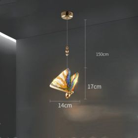 Butterfly Chandelier Bedside Enamelled Dining Hall Staircase (Option: Small colour-Neutral light)