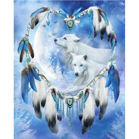 Couple Wolf Animal Landscape Diamond Painting (Option: Style4)