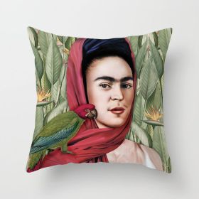 New Self-painted Cushion Cover Pillowcase (Option: DRD801-45x45cm)