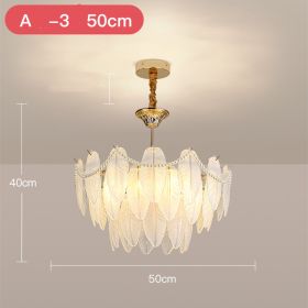 French Cream Wind Pendant Light Luxury (Option: A-50cm three layer)