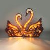 1pc Swan Wooden Night Light, Suitable For Room, Desk, A Symbol Of Love Exquisite Night Light