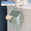 Folding Laundry Basket Bathroom Clothes Storage Organizer Baskets Portable Punch-Free Laundry basket Holder Home Accessories