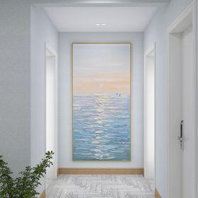 Ocean Seascape Modern Abstract Hand Painted Oil Painting On Canvas Paintings Picture Wall Art Cuadros Home Room Decor (size: 60x90cm)