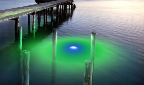 Mega-Watt Iris Underwater LED Lighting System (Color: Blue/Green, Power Cord Size: 120 Feet)