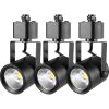 VEVOR LED Track Lighting Heads, 6.5W 3000K 470lm Warm White, Dimmable H Type Track Light Head, CRI85+ True Color Rendering Adjustable Tilt Angle Track