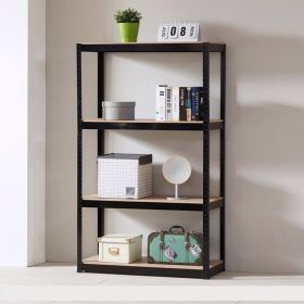 Storage Shelves - 4 Tier Adjustable Garage Storage Shelving;  Heavy Duty Metal Storage Utility Rack Shelf Unit for Warehouse Pantry Closet Kitchen (Color: Black)