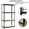 Storage Shelves - 4 Tier Adjustable Garage Storage Shelving;  Heavy Duty Metal Storage Utility Rack Shelf Unit for Warehouse Pantry Closet Kitchen