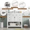 36'' Bathroom Vanity with Top Sink, Modern Bathroom Storage Cabinet with 2 Soft Closing Doors and 6 Drawers, Single Sink Bathroom Vanity