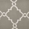 Fretwork Print Grommet Top Window Curtain Panel