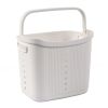 Laundry Basket Plastic Hamper 2-Tier Storage Sorter Hampers with Wheels for Kitchen Bedroom Bathroom Free Standing Storage Baskets Gray