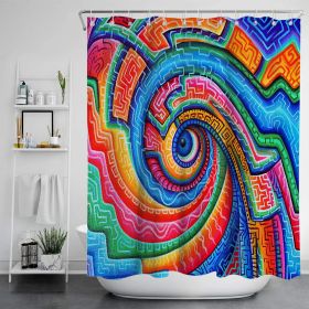 Digital Print-free Bathroom Curtain (Option: YLLHFK09-200x180CM)