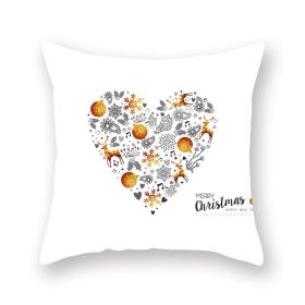 Home Golden Christmas Pillow Cover (Option: 19XMAS421-45x45cm)