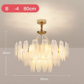 French Cream Wind Pendant Light Luxury (Option: B-80cm four layer)